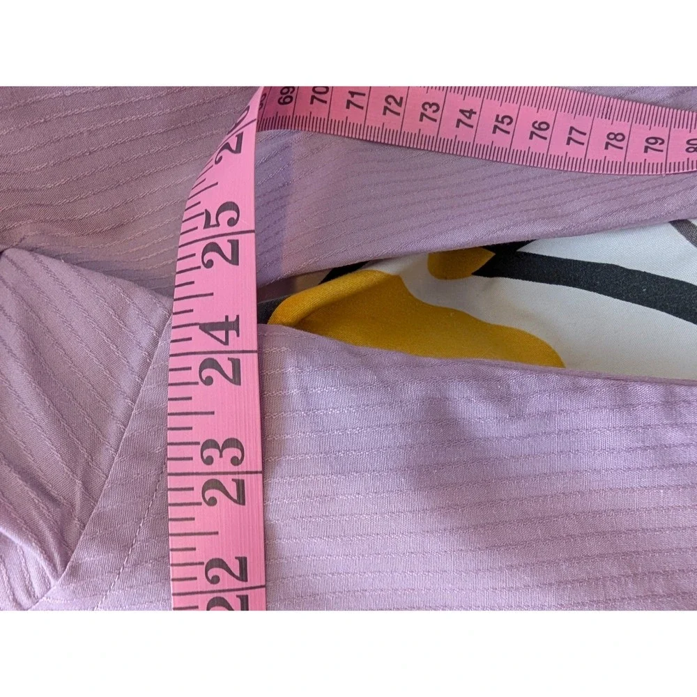 Van Heusen Fitted Dress Shirt Mens 18 34/35 XXL Mauve Purple pi - Picture 4 of 5